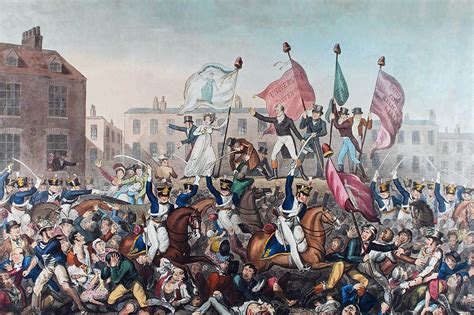 Peterloo Katliamı: İşçi Direnişinin Baskılanması ve Sanayi Devrimi'nin Gölgesinde Bir Trajedi